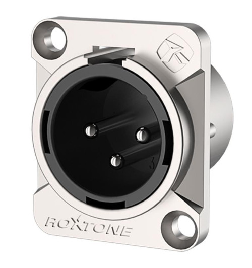 Roxtone RX3MD-NS - Gniazdo panelowe XLR męskie
