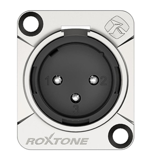 Roxtone RX3MD-NS - Gniazdo panelowe XLR męskie