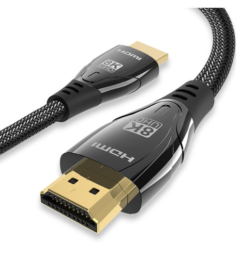 Kabel HDMI 2.1 PRO 8K@60Hz z oplotem - 5m - WireWay WW320105