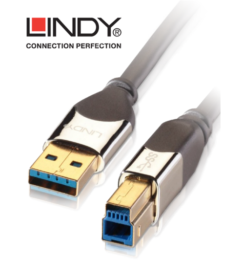 Kabel USB 3.0 Lindy Cromo typu A - B