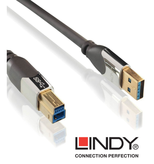 Kabel USB 3.0 Lindy Cromo typu A - B