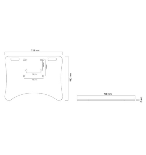 Neomounts PLASMA-M2500PLATE - płyta podłogowa do stojaków