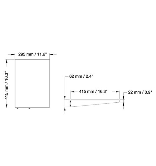 Neomounts PLASMA-M2SIDESHELF - półka na multimedia