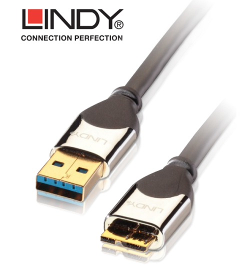 Kabel USB 3.0 typu A - micro B Lindy