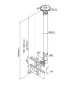 Neomounts FPMA-C100 - uchwyt sufitowy do TV / monitora 10" - 30"