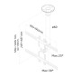 Neomounts FPMA-C400 - uchwyt sufitowy do TV / monitora 32" - 60"