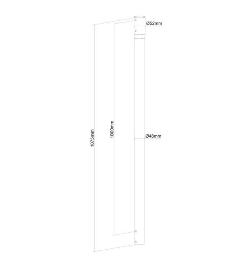 Neomounts NS-EP100BLACK - wysięgnik sufitowy