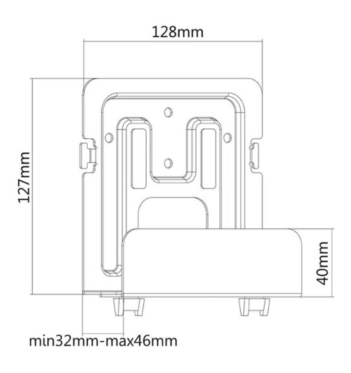 Neomounts AWL-440BL - uchwyt na akcesoria multimedialne