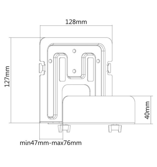 Neomounts AWL-450BL - uchwyt na akcesoria multimedialne