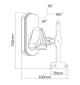 Neomounts NM-WS130 - uchwyt ścienny na głośnik