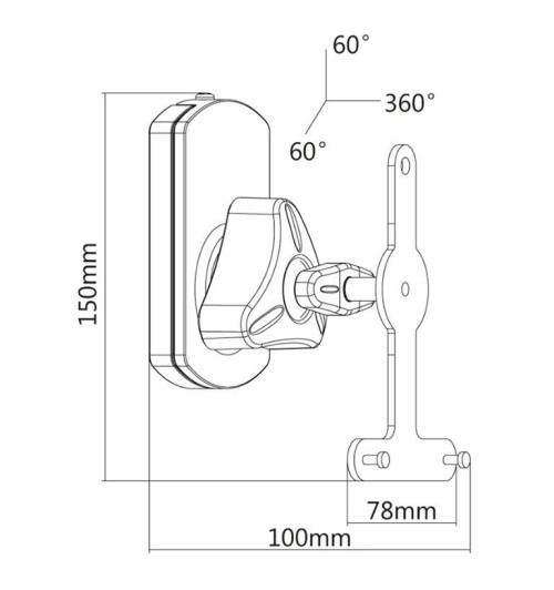 Neomounts NM-WS130 - uchwyt ścienny na głośnik