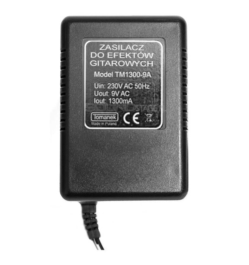 Tomanek TM1300-9A – Zasilacz 9V AC do 6 efektów gitarowych