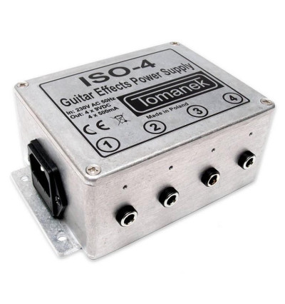 Tomanek ISO-4 - stabilizowany zasilacz 9V DC do 4 efektów gitarowych