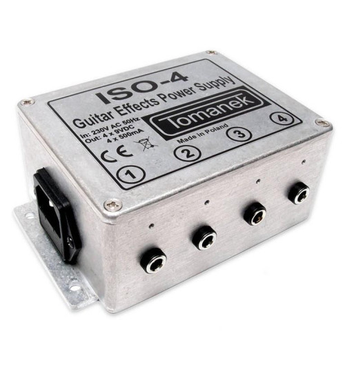 Tomanek ISO-4 - stabilizowany zasilacz 9V DC do 4 efektów gitarowych