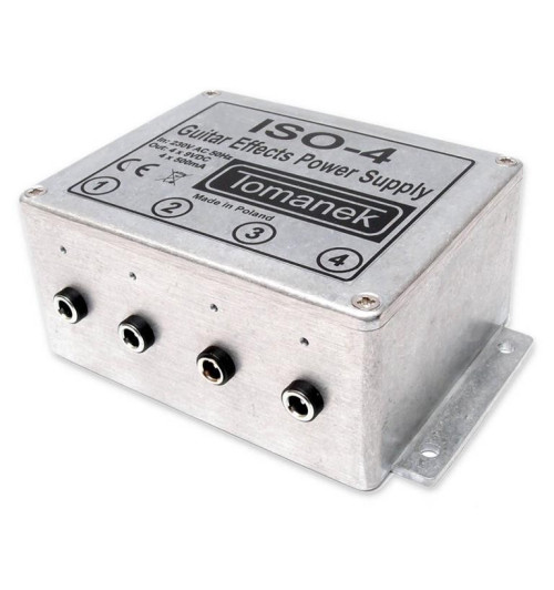 Tomanek ISO-4 - stabilizowany zasilacz 9V DC do 4 efektów gitarowych