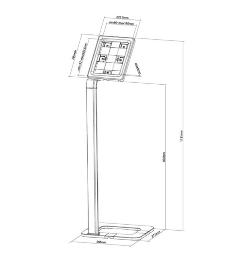Neomounts TABLET-S100SILVER - stojak / uchwyt na tablet