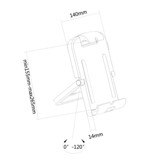 Neomounts TABLET-UN200WHITE - stojak / uchwyt na tablet