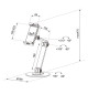 Neomounts DS15-550 - Uchwyt / stojak biurkowy na tablet 4.7" - 12.9"