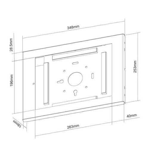 Neomounts WL15-660WH1 - Naścienny uchwyt do tabletu