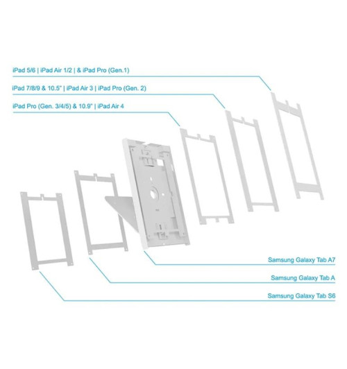 Neomounts DS15-630WH1 - uchwyt do tabletu na biurko / ścianę