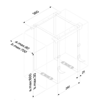 Neomounts CPU-D025BLACK - Uchwyt biurkowy do komputera