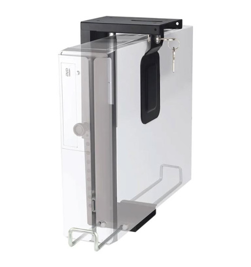 Neomounts CPU-D075BLACK/LK - Uchwyt biurkowy z blokadą do komputera stacjonarnego