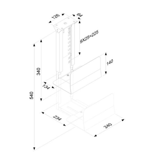 Neomounts CPU-D200 - Uchwyt biurkowy do komputera