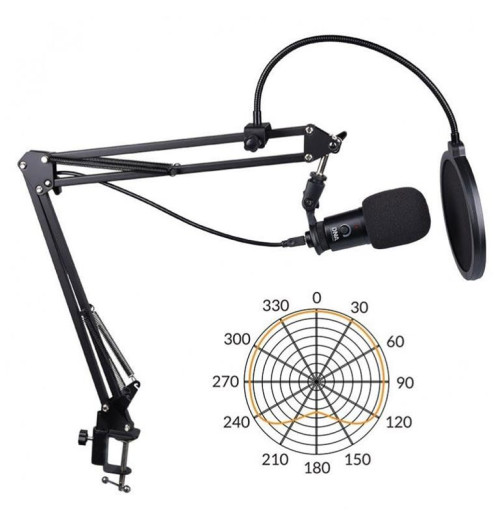 DNA CM USB KIT - mikrofon pojemnościowy USB zestaw