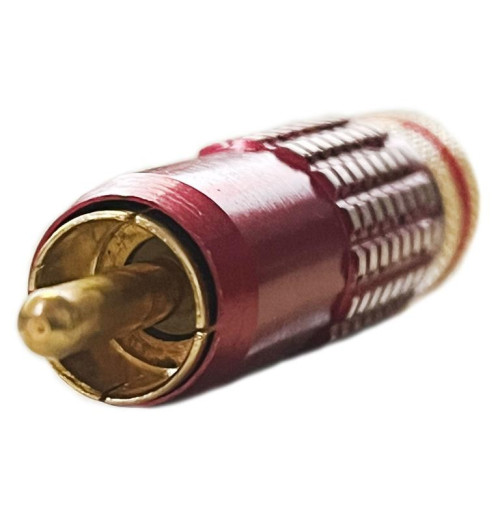 Wtyk RCA 0542 skręcany typu "Nakamichi"