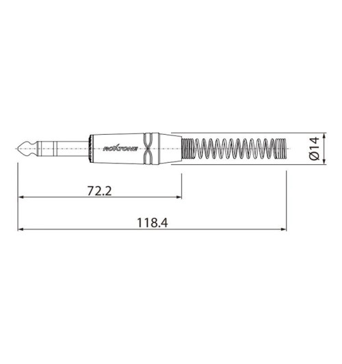 Roxtone SMJJ200L1 - Kabel mikrofonowy SAMURAI 1 m