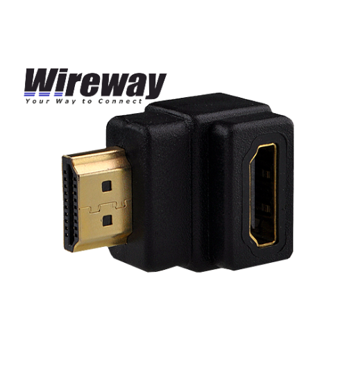 Płaskie przejście kątowe HDMI - HDMI 90 stopni