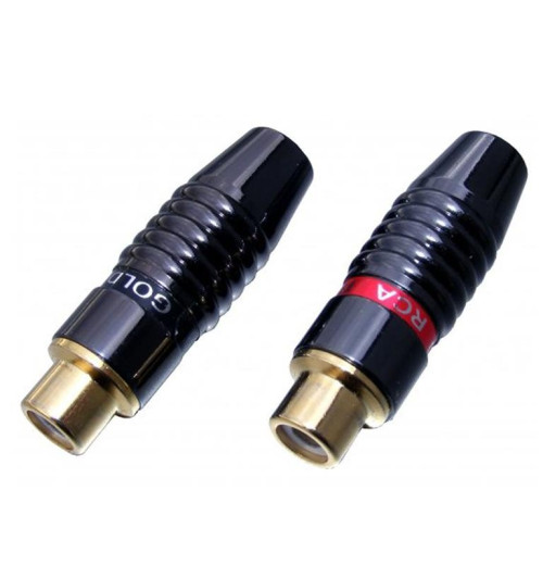 Gniazdo RCA HQ GOLD PLUG ZL-0545 | AVstore.pl
