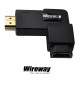 Przejściówka adapter WireWay HDMI - HDMI 90 stopni