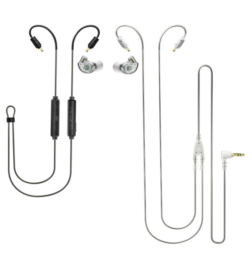MEE Audio Combo Pack M6 PRO 2nd Generation + BTC2 - Słuchawki dokanałowe z adapterem Bluetooth