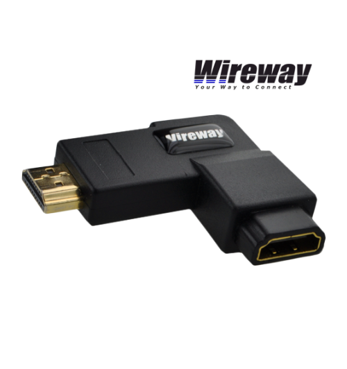 Przejściówka adapter WireWay HDMI - HDMI 90 stopni