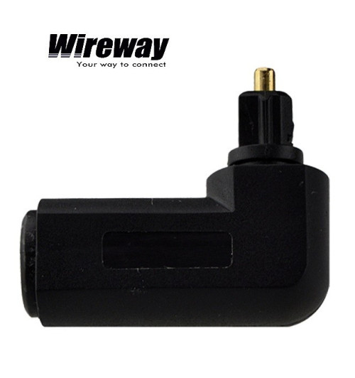 Przejściówka adapter Kątowy 90st. Toslink WireWay