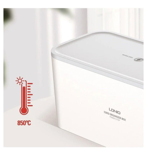 Ldnio SCW5354 - organizer kabli zasilacz uniwersalny z USB i ładowarką indukcyjną