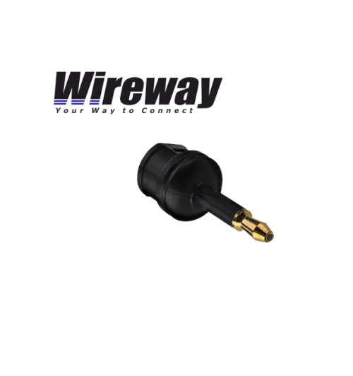 Adapter optyczny WireWay Toslink - Jack Toslink