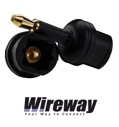 Adapter optyczny WireWay Toslink - Jack Toslink