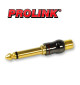 Przejście gniazdo RCA - Jack 6.3mm Prolink Premium TAJ 015