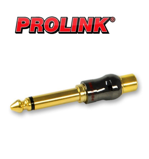 Przejście gniazdo RCA - Jack 6.3mm Prolink Premium TAJ 015