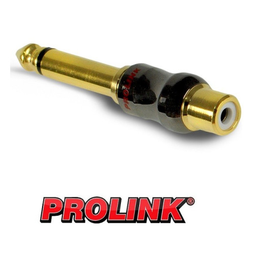 Przejście gniazdo RCA - Jack 6.3mm Prolink Premium TAJ 015