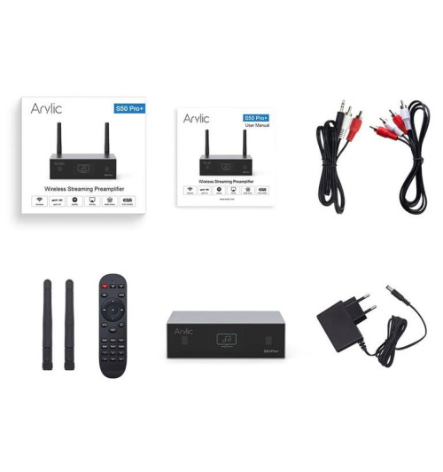ARYLIC S50 Pro+ - bezprzewodowy przedwzmacniacz stereo