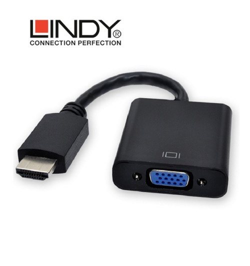 Przejście / Konwerter sygnału HDMI na VGA Lindy 38191