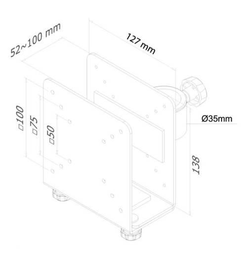 Neomounts THINCLIENT-10 - Adapter uchwytu do mini komputera