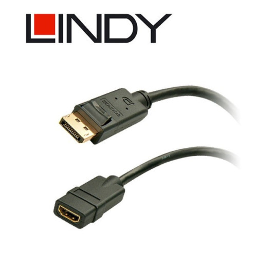 Konwerter DisplayPort - HDMI Lindy 41005