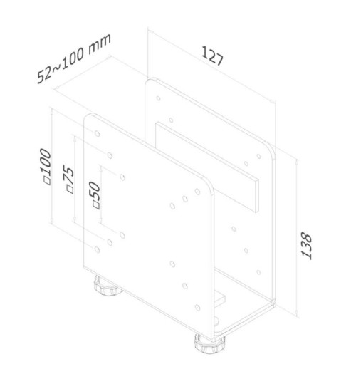 Neomounts THINCLIENT-20 - uchwyt do mini komputera