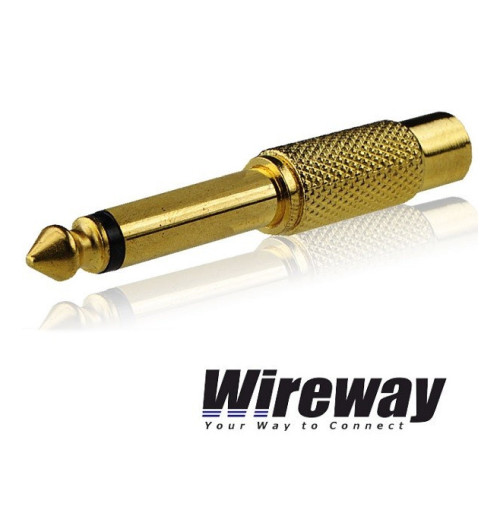 Przejściówka Jack 6.3mm - RCA WireWay