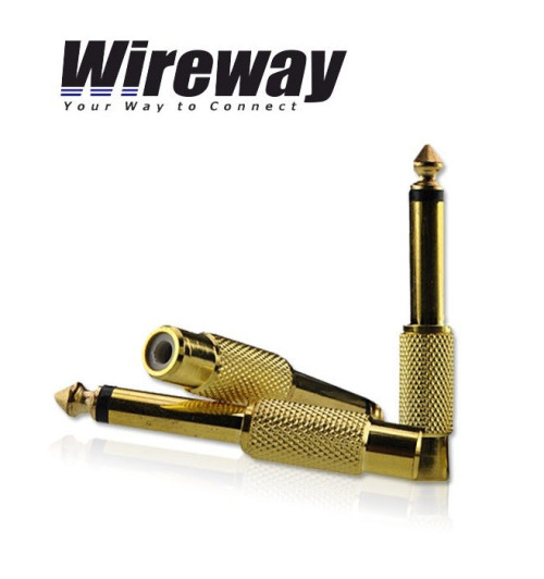 Przejściówka Jack 6.3mm - RCA WireWay
