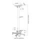 Neomounts CL25-550BL1 - Uchwyt sufitowy do projektora